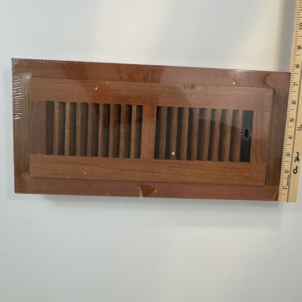 Wood Floor Register Vent Cover HVAC Grille Brown 15.5 x 7.5 NEW